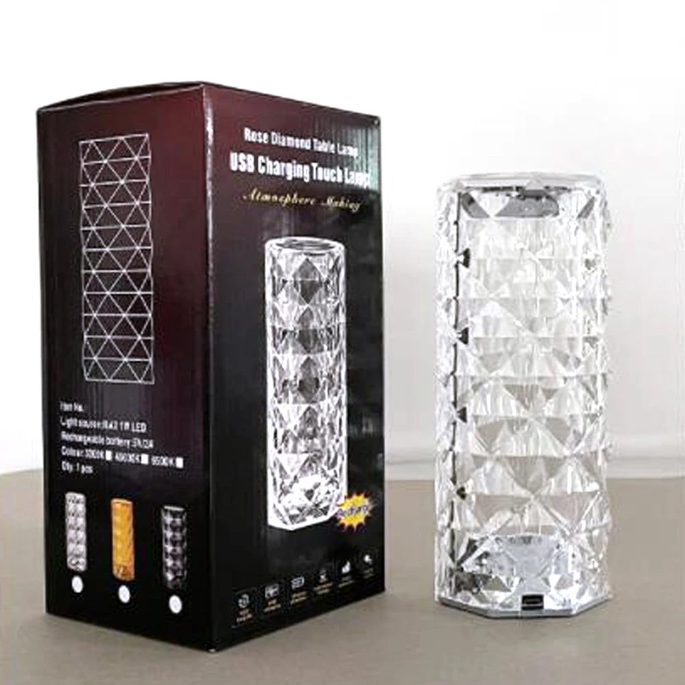 Crystal Rose Lamp