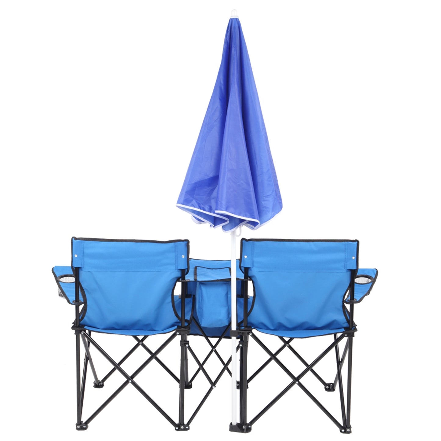 2-Person Folding Chair with Umbrella