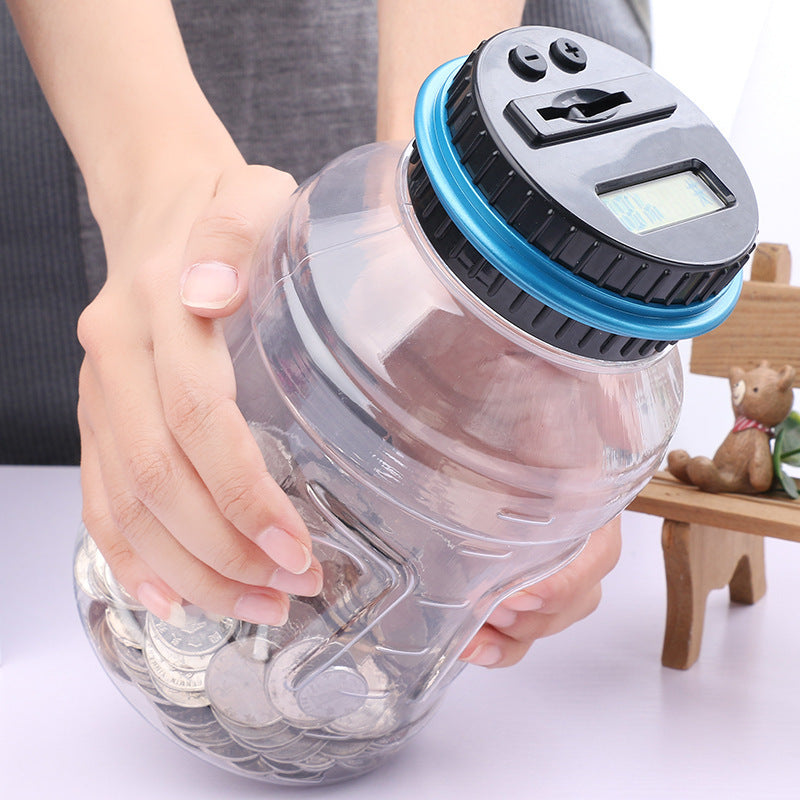 Digital Coin Counting Jar