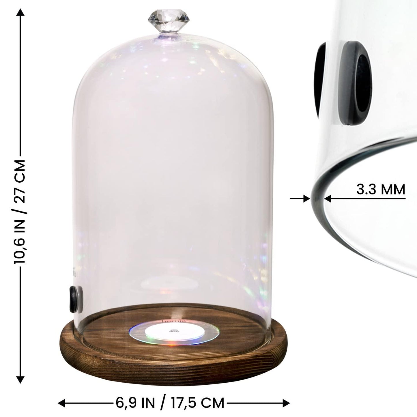 Smoking Gun LED Glass Dome