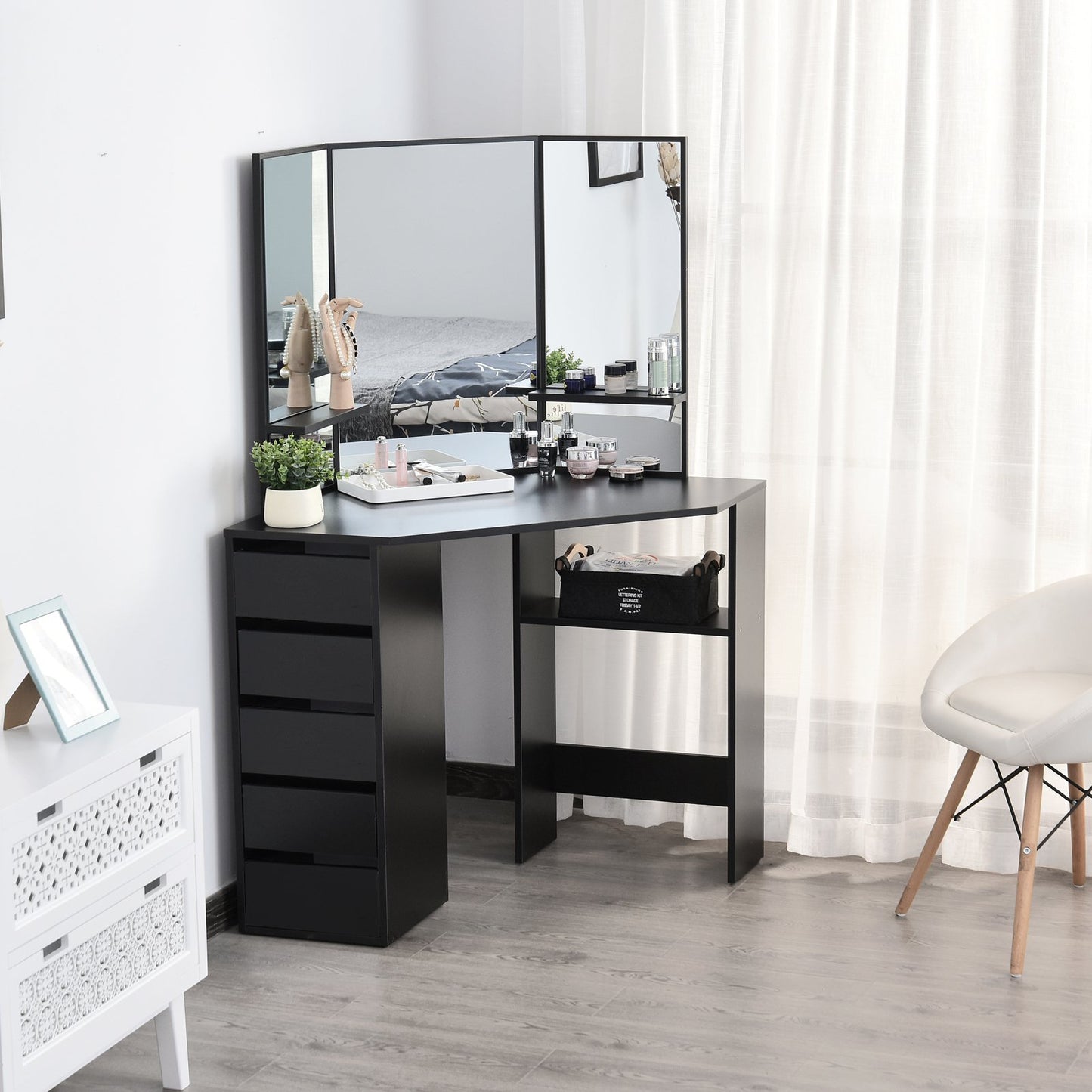 Corner Vanity Desk