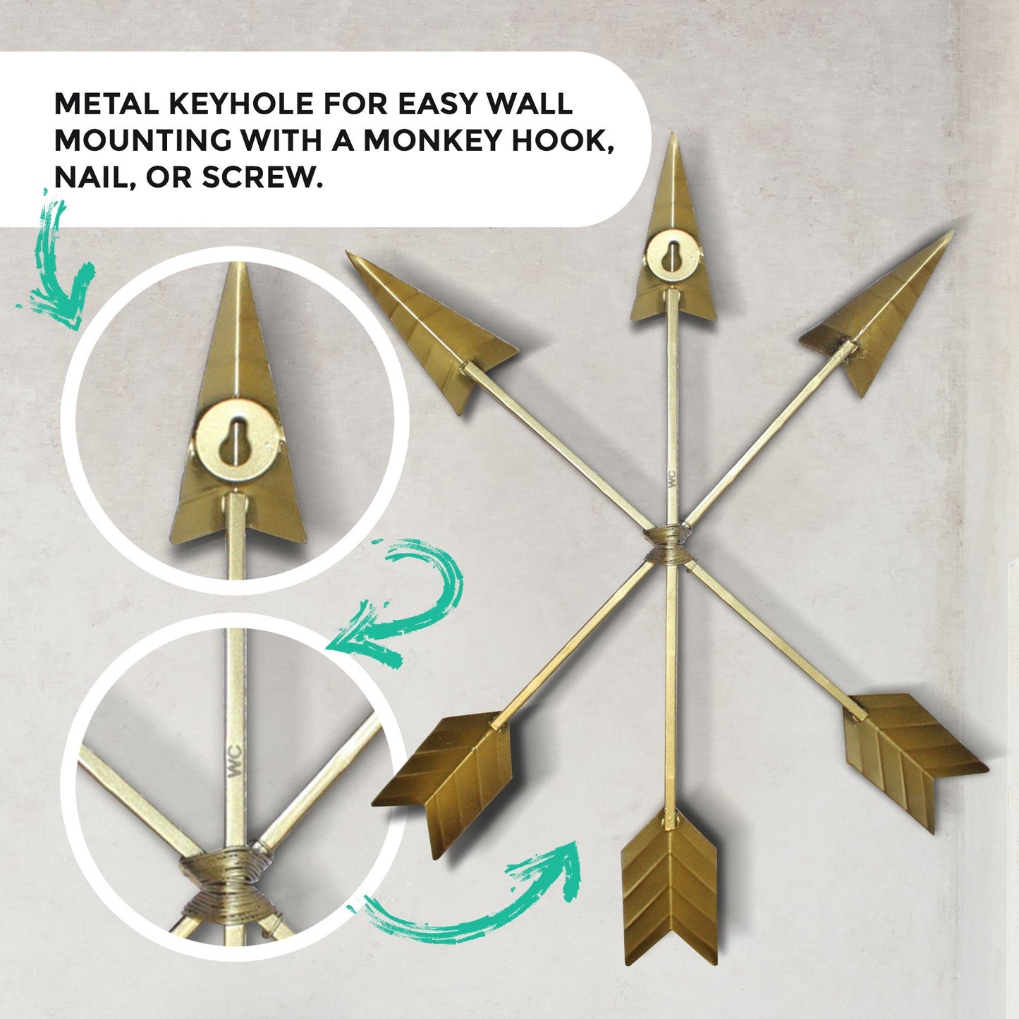 Golden Arrow Wall Art