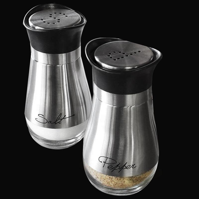Stainless Steel Salt & Pepper Shakers