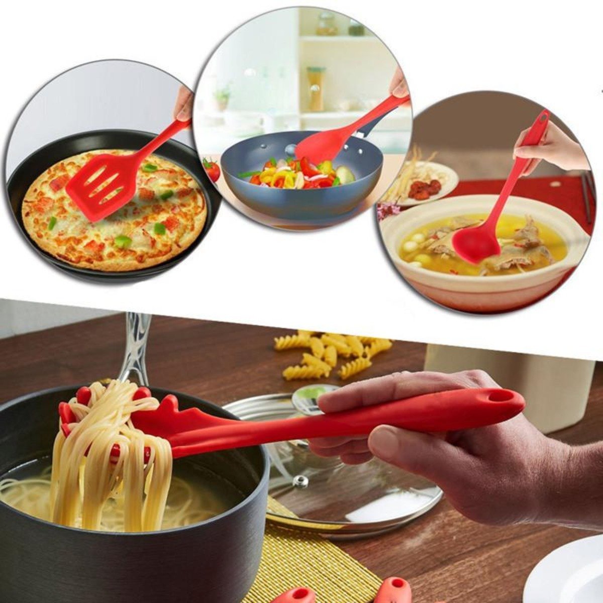 10-Piece Silicone Cooking Utensil Set