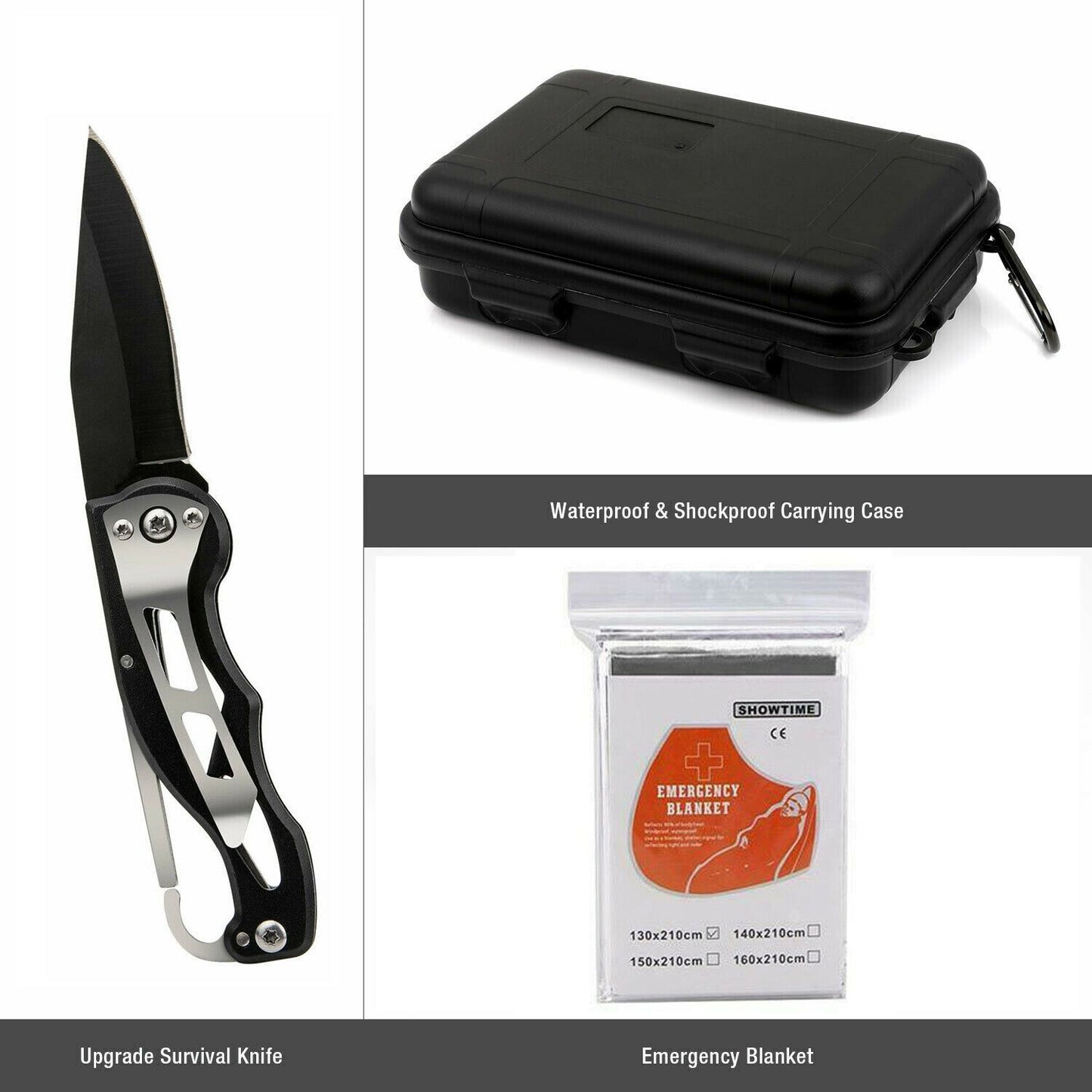 14-Piece Outdoor Survival Toolkit