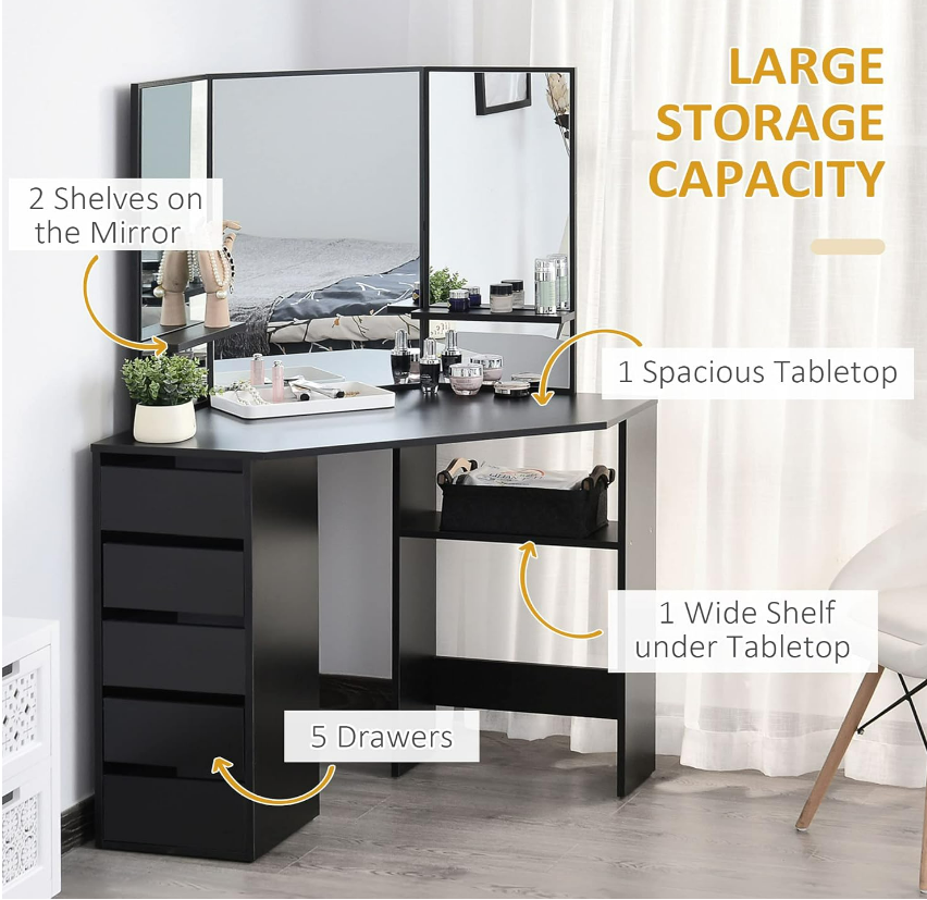 Corner Vanity Desk