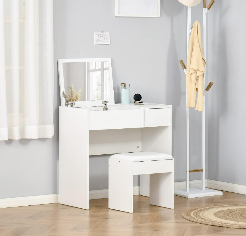 Flip-Top Vanity Desk