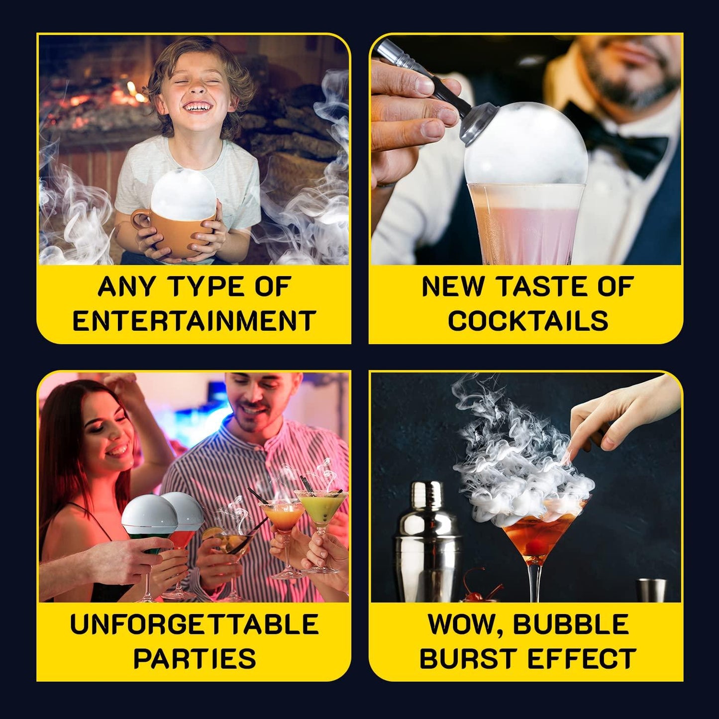Smoking Gun Cocktail Bubble Kit
