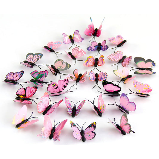 3D Butterfly Wall Stickers - 12 Pack