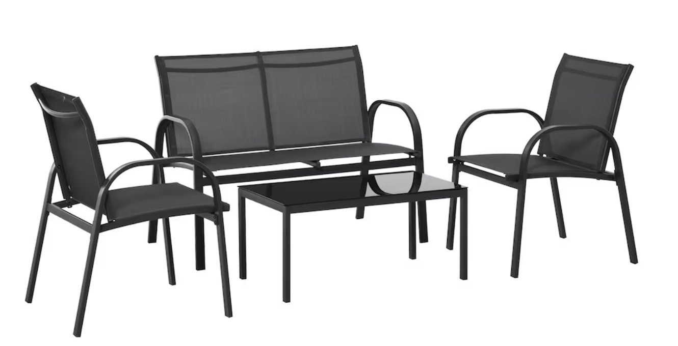 4-Piece Patio Bistro Furniture Set