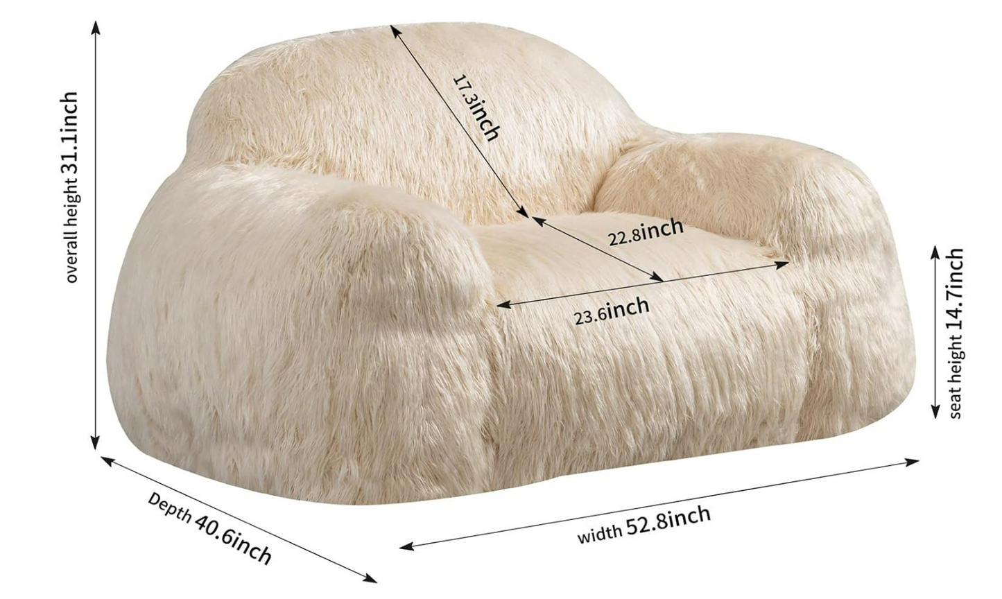 Wooly Bean Bag Chair