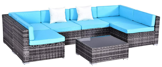 7-Piece Rattan Patio Set