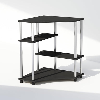 4-Tier Contemporary Corner Shelf