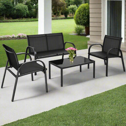4-Piece Patio Bistro Furniture Set