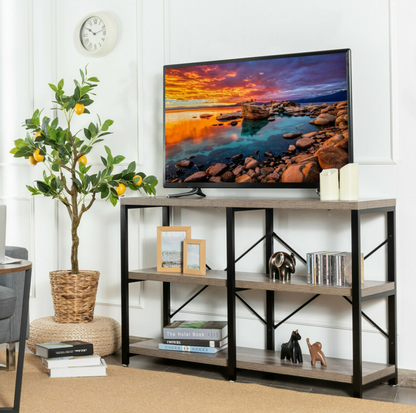 3-Tier Shelf With X-Cross Braces