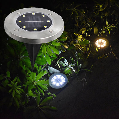 4-Piece Solar-Powered Flush LED Lights