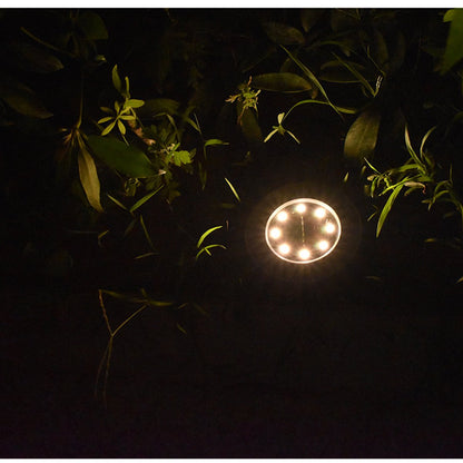 4-Piece Solar-Powered Flush LED Lights