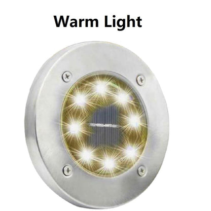 4-Piece Solar-Powered Flush LED Lights