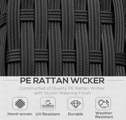 4-Piece Rattan Patio Set
