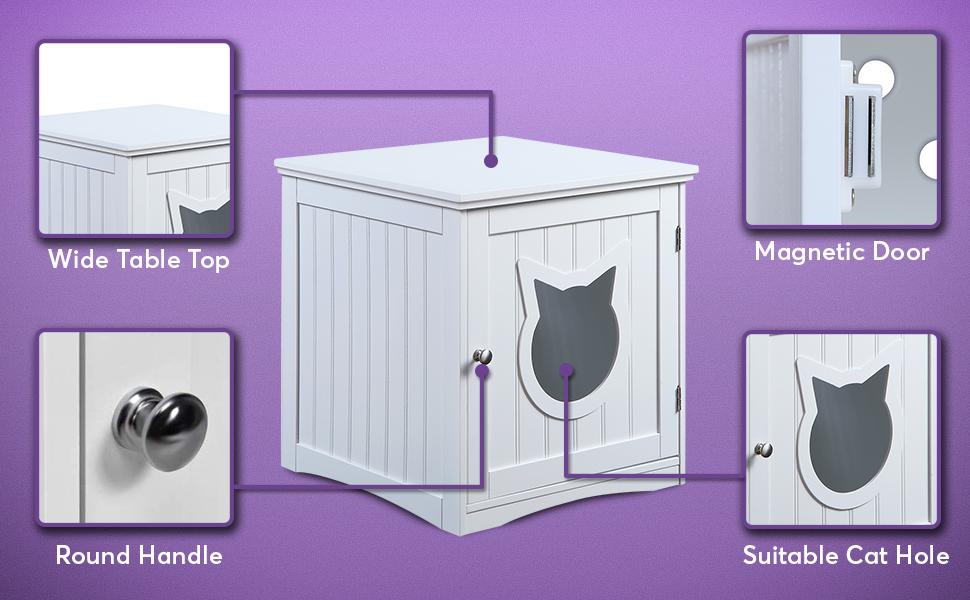 2-in-1 End Table and Cat House