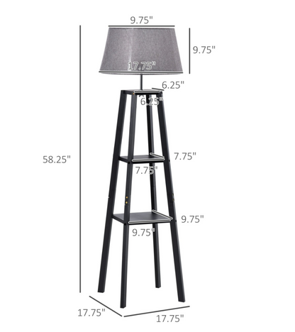 3-Shelf Floor Lamp