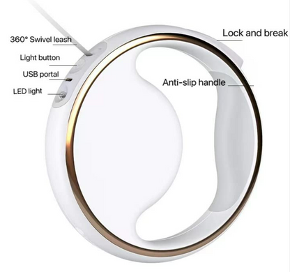 Retractable Dog Leash with LED Light
