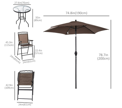 4-Piece Patio Set