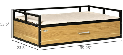 Elevated Dog Bed with Storage