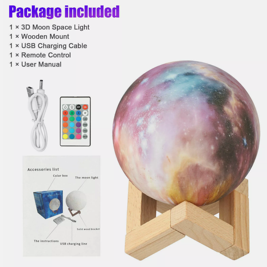 Galaxie Moon Lamp