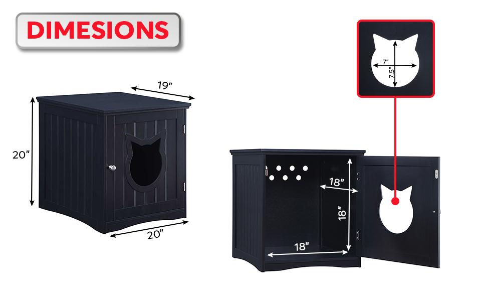 2-in-1 End Table and Cat House