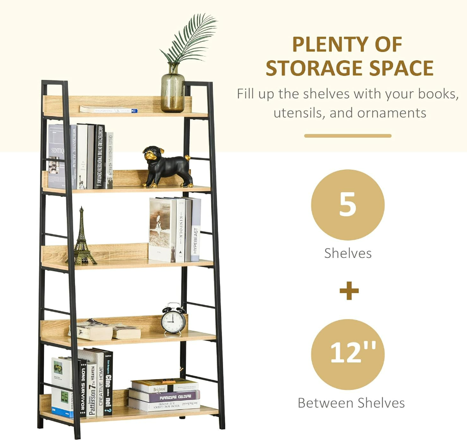 5-Tier Ladder Shelf