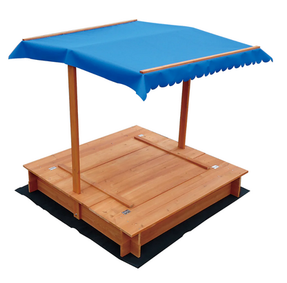 Kids Wooden Sandpit with Canopy