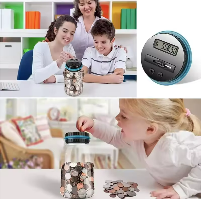 Digital Coin Counting Jar
