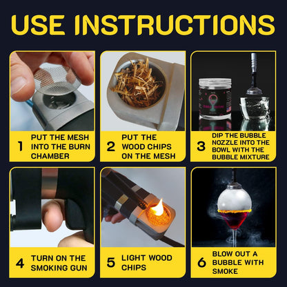 Smoking Gun Cocktail Bubble Kit