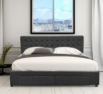 Double Size Bed Frame with Storage