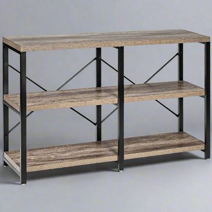 3-Tier Shelf With X-Cross Braces