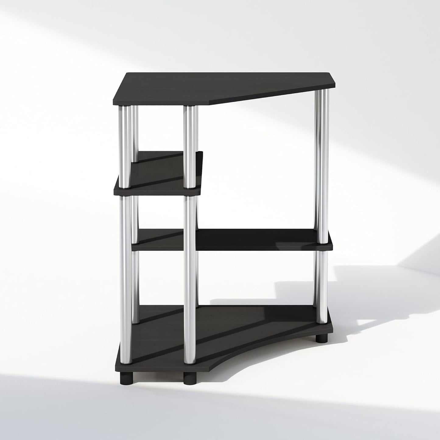 4-Tier Contemporary Corner Shelf