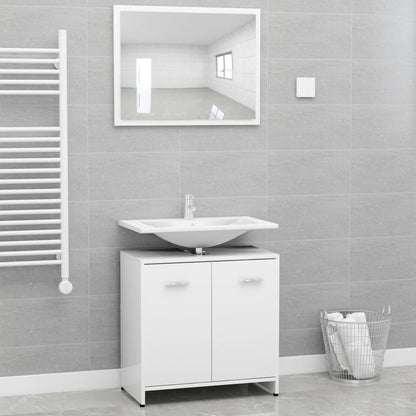 Bathroom Storage Cabinet and Mirror Set