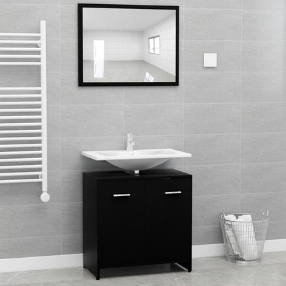 Bathroom Storage Cabinet and Mirror Set