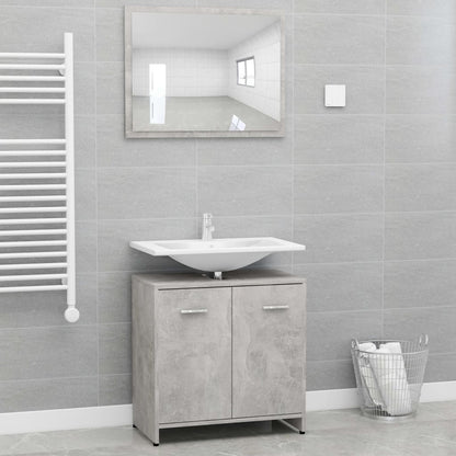 Bathroom Storage Cabinet and Mirror Set