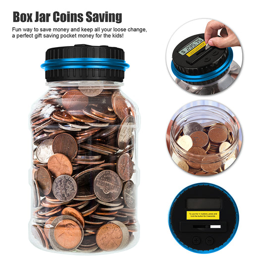 Digital Coin Counting Jar
