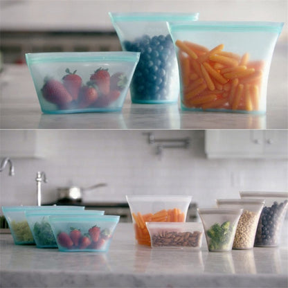 Reusable Silicone Food Storage Containers
