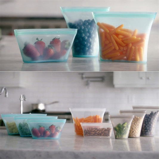 Reusable Silicone Food Storage Containers