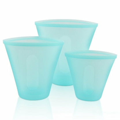 Reusable Silicone Food Storage Containers