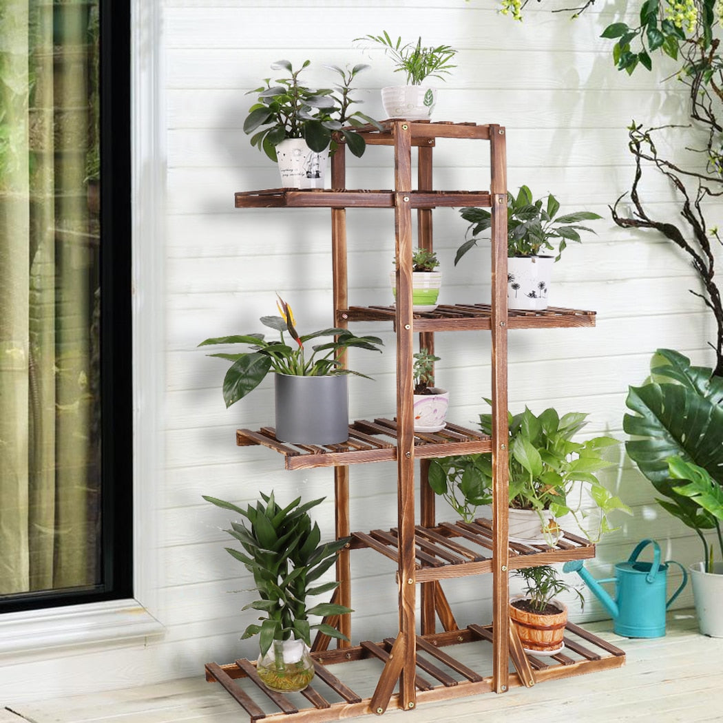 6-Tier Wooden Plant Stand