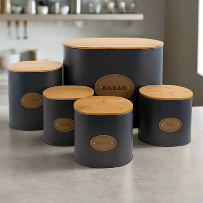 5-Piece Kitchen Storage Canister Set