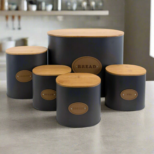 5-Piece Kitchen Storage Canister Set