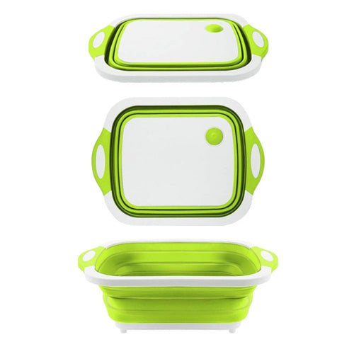3-in-1 Collapsible Basket & Cutting Board