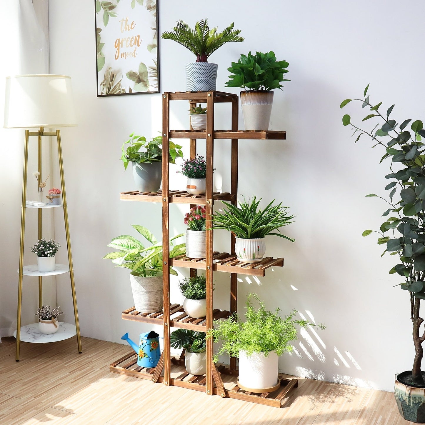 6-Tier Wooden Plant Stand