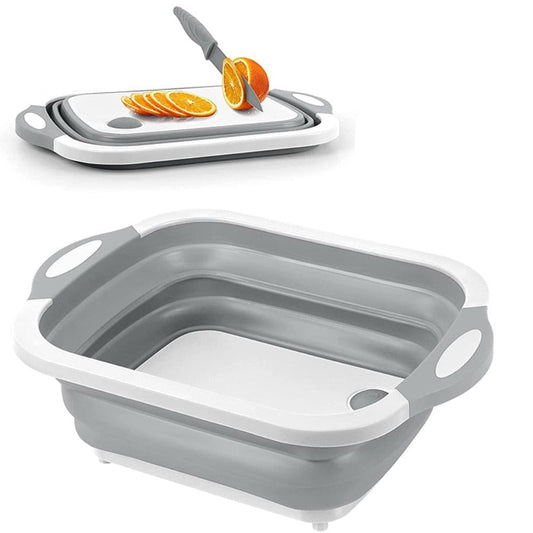 3-in-1 Collapsible Basket & Cutting Board